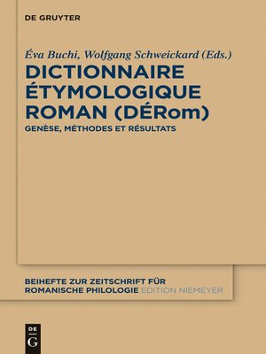 cover image of Dictionnaire Étymologique Roman (DÉRom)